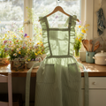 Linen Frilled Apron